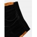 Mens Collegiate Velvet Patchwork Printed Letter Pants